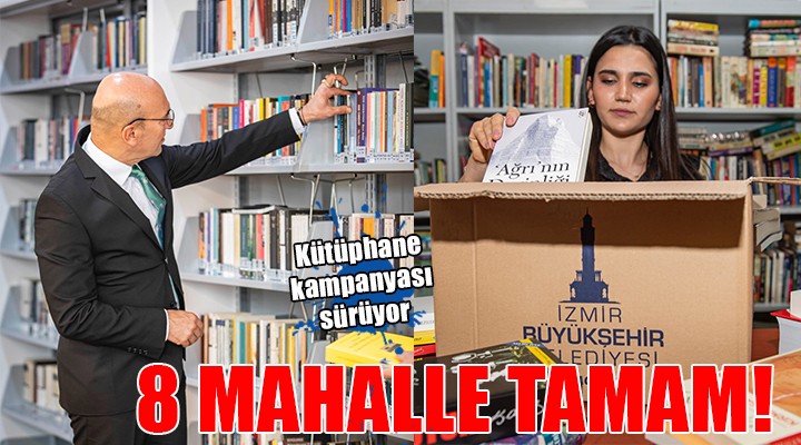 İzmir'in 8 mahallesine kütüphane açıldı